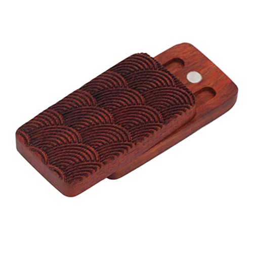 Magnetischer Fidget Slider, Good Touch Hand Fidget Slider Crisp Sound, Rotes Sandelholz, mit Aufbewahrung für Zuhause (Begrenzte Wasserwelligkeit) von Hztyyier