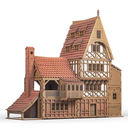 Gildenhalle – DIY-Holzbaukasten für Architektur- und Ingenieurmodell, Bausatz für Jugendliche und Erwachsene, kreatives Spielen und Tabletop-Spiele Gildenhalle – DIY-Holzbaukasten für Architektur- und Ingenieurmodell, Bausatz für Jugendliche und Erwachsene, kreatives Spielen und Tabletop-Spiele von I BUILT IT