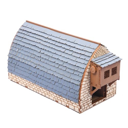 I Built It – Architektur-Modellbausatz – Mittelalter Europa – 3D-Puzzle Skala Architektur-Modell-Set Do It Yourself DIY Pädagogisches Geschenk für Jugendliche & Erwachsene (Medieval Barn) von I BUILT IT