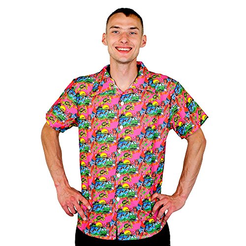 I Love Fancy Dress ilfd4573 X L Unisex Einzigartige Print Hawaiian Shirt (X-Large) von I LOVE FANCY DRESS