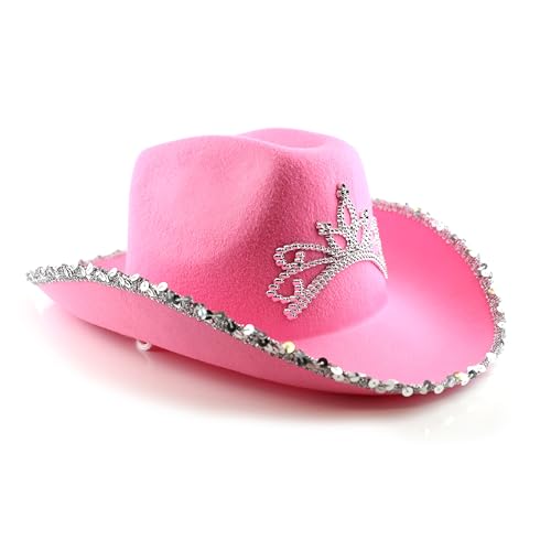 1 x rosa Cowboyhut für Damen mit Diadem, für Junggesellinnenabschied, Pink 1 x rosa Cowboyhut für Damen mit Diadem, für Junggesellinnenabschied, Pink von I LOVE FANCY DRESS