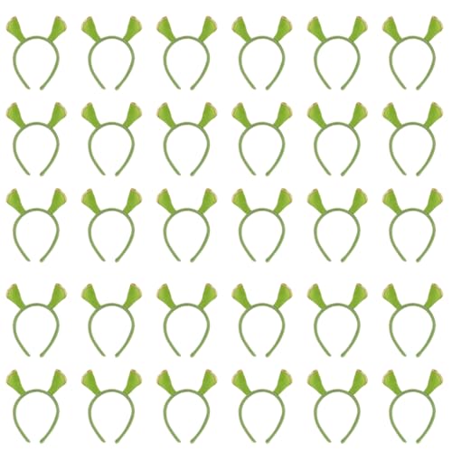 12 Stück Grüne Ogerohren Stirnbänder - Cosplay Alien Ohren Kostüm Zubehör für Oger Outfit Halloween Fasching Party Outfits - Unisex Einheitsgröße 12 Stück Grüne Ogerohren Stirnbänder - Cosplay Alien Ohren Kostüm Zubehör für Oger Outfit Halloween Fasching Party Outfits - Unisex Einheitsgröße von I LOVE FANCY DRESS