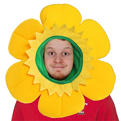 12 Stück walisischer DAFFODIL-Hut, Fußball, Rugby, gelber DafFODIL-Mütze mit angenähter gelber Kapuze, Weltmeisterschaft, Kostüm-Zubehör, Wales-Cymru-Sportunterstützer von I LOVE FANCY DRESS