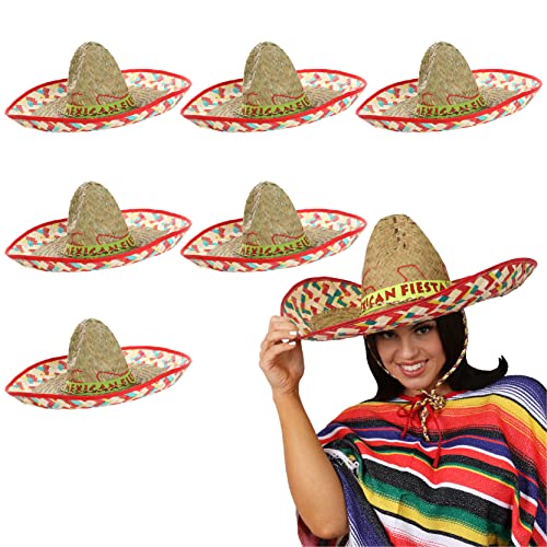 6 X MEXIKANISCHER HUT: SOMBRERO, STROH, HÜTE, IDEAL ALS KOSTÜM 6 X MEXIKANISCHER HUT: SOMBRERO, STROH, HÜTE, IDEAL ALS KOSTÜM von I LOVE FANCY DRESS