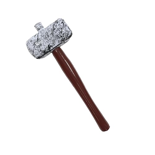 Aufblasbare Hammer Requisite - 24 Stück - Stabiler aufblasbarer Hammer mit braunem Griff und meliertem schwarz-grauem Kopf - Kostümzubehör Aufblasbare Hammer Requisite - 24 Stück - Stabiler aufblasbarer Hammer mit braunem Griff und meliertem schwarz-grauem Kopf - Kostümzubehör von I LOVE FANCY DRESS