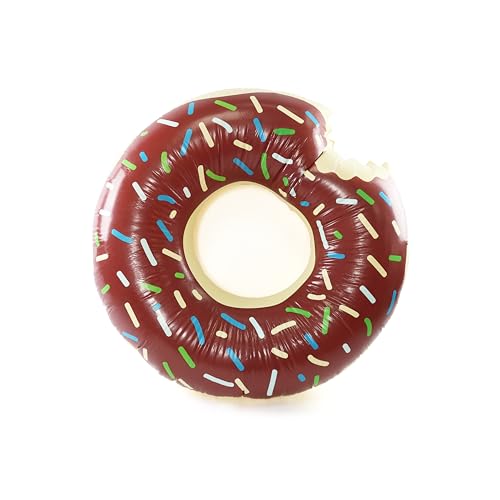 Aufblasbarer brauner Donut – 107 cm Donut mit braunem Zuckerguss-Design – Erwachsene Kinder Jungen Mädchen Spaß Sommer Aktivität Pool Party Strand Tag Schwimmen Spielzeug Float Aufblasbarer brauner Donut – 107 cm Donut mit braunem Zuckerguss-Design – Erwachsene Kinder Jungen Mädchen Spaß Sommer Aktivität Pool Party Strand Tag Schwimmen Spielzeug Float von I LOVE FANCY DRESS