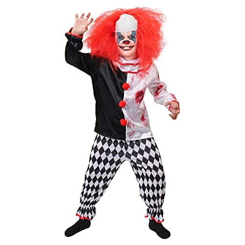 Clown-Kostüm für Kinder, gruseliges Clown-Kostüm, perfektes Halloween-Kostüm, Größe L Clown-Kostüm für Kinder, gruseliges Clown-Kostüm, perfektes Halloween-Kostüm, Größe L von I LOVE FANCY DRESS