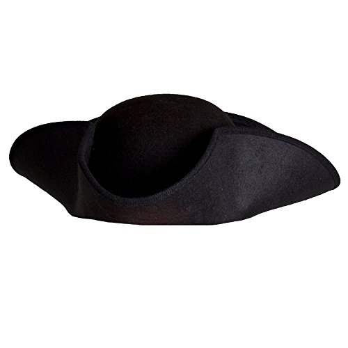 DREIECKS KAPITÄN ODER Piraten Hut IN SCHWARZ = VON ILOVEFANCYDRESS®= IN 4 VESCHIEDENEN STÜCKZAHLEN // 1 Hut von I LOVE FANCY DRESS