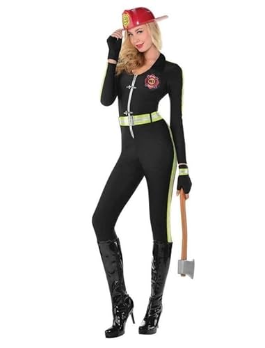 Damen Feuerwehrmann Kostüm - Feuerwehrfrau Verkleidung Outfit - Lustige Feuerwehrmann Uniform für Junggesellinnenabschiede, Festivals, Halloween & Themenveranstaltungen Damen Feuerwehrmann Kostüm - Feuerwehrfrau Verkleidung Outfit - Lustige Feuerwehrmann Uniform für Junggesellinnenabschiede, Festivals, Halloween & Themenveranstaltungen von I LOVE FANCY DRESS