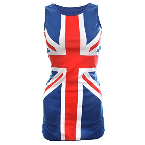 Damen VE Day Union Jack Kleid – XXL – Rot, Weiß und Blau Union Jack Flagge Klassisches Outfit – 90er Jahre Musik-Ikonen, Brit Pop, Königskönig-Kostüm, blau, 44-46 Damen VE Day Union Jack Kleid – XXL – Rot, Weiß und Blau Union Jack Flagge Klassisches Outfit – 90er Jahre Musik-Ikonen, Brit Pop, Königskönig-Kostüm, blau, 44-46 von I LOVE FANCY DRESS