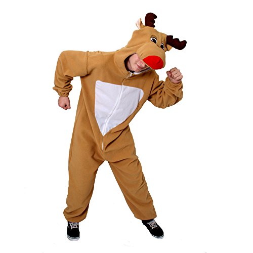 EIN RENTIER-RUDOLF- ONESIE FÜR ERWACHSENE KOSTÜM VERKLEIDUNG = ERHALTBAR IN 5 VERSCHIEDENEN GRÖSSEN =TOLLE WEIHNACHTSVERKLEIDUNG= FASCHING KARNEVAL= ALLES IN EINEM JUMPSUIT = XLARGE EIN RENTIER-RUDOLF- ONESIE FÜR ERWACHSENE KOSTÜM VERKLEIDUNG = ERHALTBAR IN 5 VERSCHIEDENEN GRÖSSEN =TOLLE WEIHNACHTSVERKLEIDUNG= FASCHING KARNEVAL= ALLES IN EINEM JUMPSUIT = XLARGE von I LOVE FANCY DRESS