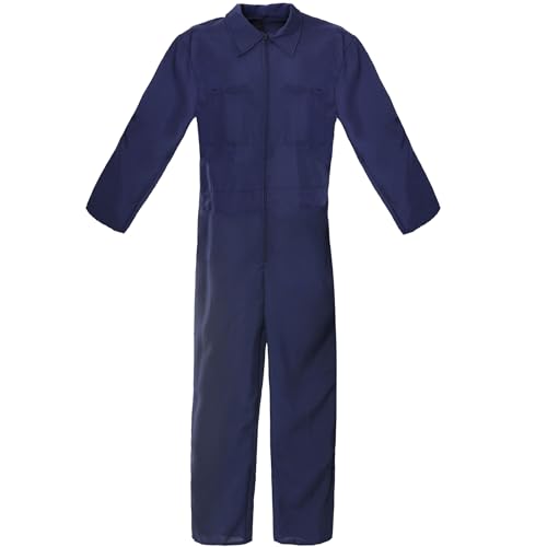 Erwachsene Overall Kostüm - X-Large - Marineblau All-in-One Boiler Anzug mit Taschen - Erwachsene Halloween Verkleidung Kostüm Erwachsene Overall Kostüm - X-Large - Marineblau All-in-One Boiler Anzug mit Taschen - Erwachsene Halloween Verkleidung Kostüm von I LOVE FANCY DRESS