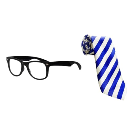 Erwachsene Will Inbetween Kostüm Zubehör Set - Schule Krawatte & Geek Brille - Lustige TV-Show Verkleidung Outfit Halloween von I LOVE FANCY DRESS