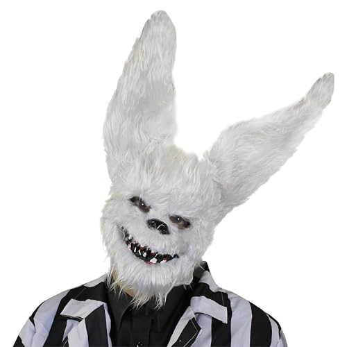 Erwachsene pelzig weiß Häschen Halloween Maske - perfekt Zubehör für gruselig Kostüm - Einheitsgröße passt meisten - erhältlich in mehrfach-pack Größen: Packung 1,3er Pack 6er Pack, mit 12 - X1 Erwachsene pelzig weiß Häschen Halloween Maske - perfekt Zubehör für gruselig Kostüm - Einheitsgröße passt meisten - erhältlich in mehrfach-pack Größen: Packung 1,3er Pack 6er Pack, mit 12 - X1 von I LOVE FANCY DRESS
