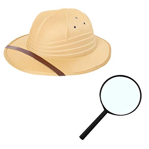 I LOVE FANCY DRESS Explorer-Helm, Hut, Safari-Mütze, Sonnenhelm, plus Lupe – Einheitsgröße für Erwachsene I LOVE FANCY DRESS Explorer-Helm, Hut, Safari-Mütze, Sonnenhelm, plus Lupe – Einheitsgröße für Erwachsene von I LOVE FANCY DRESS