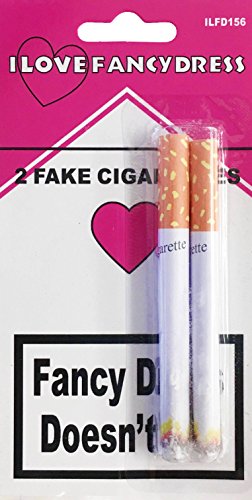 FAKE CIGARETTEN FANCY DRESS ACCESSORIES - 2 Zigaretten pro Packung - Perfekte Requisite für Faschingskostüme - 6 Stück FAKE CIGARETTEN FANCY DRESS ACCESSORIES - 2 Zigaretten pro Packung - Perfekte Requisite für Faschingskostüme - 6 Stück von I LOVE FANCY DRESS