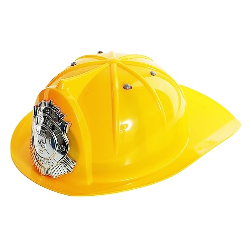 GELBER FEUERWEHRHELM FÜR Erwachsene – Gelber Kunststoffhelm, silbernes „Fire Rescue“-Abzeichen auf der Vorderseite – Perfekt für Junggesellen- oder Junggesellinnenabschiede als Feuerwehrmannkostüm GELBER FEUERWEHRHELM FÜR Erwachsene – Gelber Kunststoffhelm, silbernes „Fire Rescue“-Abzeichen auf der Vorderseite – Perfekt für Junggesellen- oder Junggesellinnenabschiede als Feuerwehrmannkostüm von I LOVE FANCY DRESS