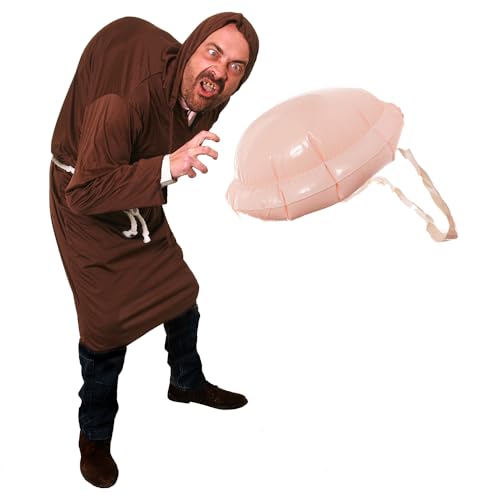 Glöckner Von N Dame Kostüm. Erhaltbar In Verschiedenen Variationen. Jedes Set Kommt Mit Einer Braunen Kutte + Einem Aufblasbarem Buckel. Die Kostüm Sind Auch Erhaltbar Mit Glocke. Kutte-XXL Glöckner Von N Dame Kostüm. Erhaltbar In Verschiedenen Variationen. Jedes Set Kommt Mit Einer Braunen Kutte + Einem Aufblasbarem Buckel. Die Kostüm Sind Auch Erhaltbar Mit Glocke. Kutte-XXL von I LOVE FANCY DRESS