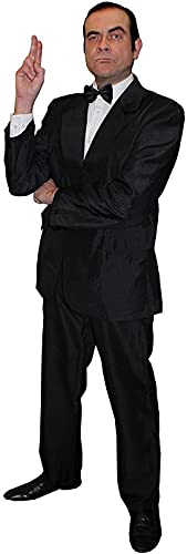 Geheimagent-Kostüm für Erwachsene, 2-teilig, schwarzer Anzug mit Jacke und Hose + schwarzer Fliege für Erwachsene, perfekt für Fernseher, Film und Halloween-Kostüm, Größe XL Geheimagent-Kostüm für Erwachsene, 2-teilig, schwarzer Anzug mit Jacke und Hose + schwarzer Fliege für Erwachsene, perfekt für Fernseher, Film und Halloween-Kostüm, Größe XL von I LOVE FANCY DRESS