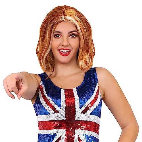 Ginger Pop Star Perücke – 90er Jahre britische Gewürze Pop Star Perücke – Musik Pop Star Kostüm Zubehör Ginger Pop Star Perücke – 90er Jahre britische Gewürze Pop Star Perücke – Musik Pop Star Kostüm Zubehör von I LOVE FANCY DRESS