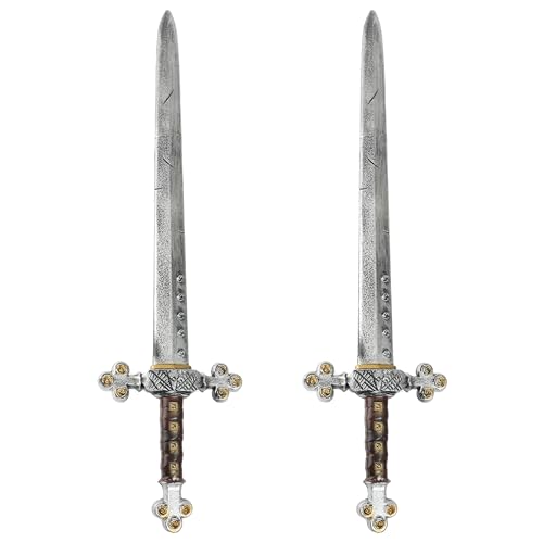 Gladiator-Schwert für Erwachsene, 2 Stück, 74,9 cm, Kostümzubehör, perfekt für römische Wikinger, Barbarianische Filmspiele, Cosplay Gladiator-Schwert für Erwachsene, 2 Stück, 74,9 cm, Kostümzubehör, perfekt für römische Wikinger, Barbarianische Filmspiele, Cosplay von I LOVE FANCY DRESS