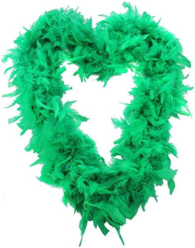 Grüne Federboa-Accessoires, 180 cm lang, 65 g, Federboa, Junggesellinnenabschied, Kostüm, Zubehör Grüne Federboa-Accessoires, 180 cm lang, 65 g, Federboa, Junggesellinnenabschied, Kostüm, Zubehör von I LOVE FANCY DRESS