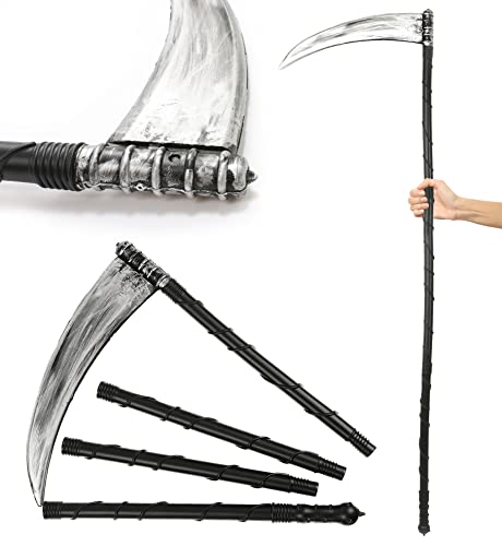 Halloween-Senen-Kostüm – 1 Stück – Deluxe-Sensenmann-Kostüm-Zubehör – Erwachsene 154 cm Schrei-Requisite Halloween-Kostüm-Zubehör Halloween-Senen-Kostüm – 1 Stück – Deluxe-Sensenmann-Kostüm-Zubehör – Erwachsene 154 cm Schrei-Requisite Halloween-Kostüm-Zubehör von I LOVE FANCY DRESS