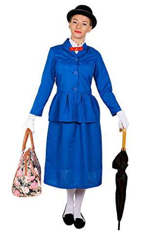 I LOVE FANCY DRESS DELUXE VIKTORIANISCHES KINDERMÄDCHEN KOSTÜM FÜR DAMEN - BEINHALTET: KOSTÜM, 60CM MELONE UND TASCHE (GROẞ - EUR 42-44) von I LOVE FANCY DRESS