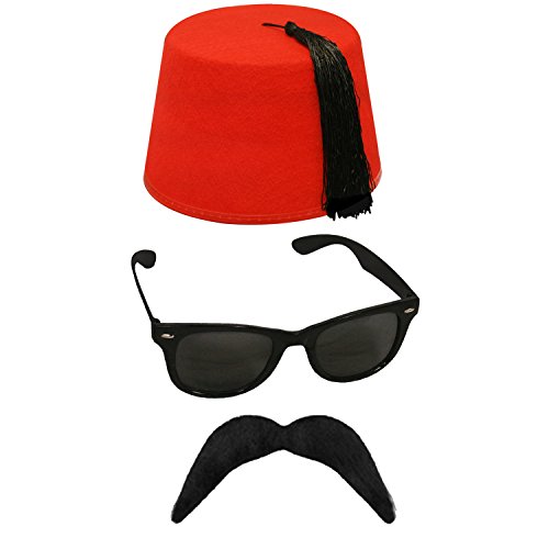 I LOVE FANCY DRESS FEZ/Hut Orient BASAR AGYPTISCHE Araber TÜRKISCHE VERKLEIDUNG KOSTÜM. MAROKKO- TUNESIA. Kopfbedeckung. Verschiedene STÜCKZAHLEN+MIT+OHNE ZUBEHÖR. 2 Hut + 2 Brillen + 2 SCHNURRBÄRTE I LOVE FANCY DRESS FEZ/Hut Orient BASAR AGYPTISCHE Araber TÜRKISCHE VERKLEIDUNG KOSTÜM. MAROKKO- TUNESIA. Kopfbedeckung. Verschiedene STÜCKZAHLEN+MIT+OHNE ZUBEHÖR. 2 Hut + 2 Brillen + 2 SCHNURRBÄRTE von I LOVE FANCY DRESS