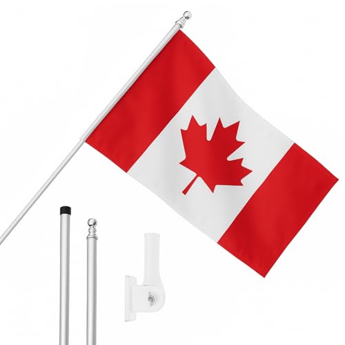I LOVE FANCY DRESS Flagge, Fahnenmast und Wandhalterung, 152 x 91 cm, Kanada-Flagge mit Ösen, ausziehbarer Stange und Halterung, kanadischer Sport-Fan, Nationalstolz, Innen- und Außendekoration I LOVE FANCY DRESS Flagge, Fahnenmast und Wandhalterung, 152 x 91 cm, Kanada-Flagge mit Ösen, ausziehbarer Stange und Halterung, kanadischer Sport-Fan, Nationalstolz, Innen- und Außendekoration von I LOVE FANCY DRESS