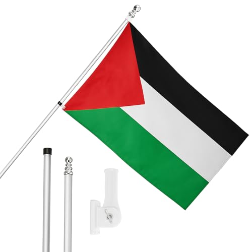 I LOVE FANCY DRESS Flagge, Fahnenmast und Wandhalterung, 152 x 91 cm, Palästina-Flagge mit Ösen, ausziehbarer Stange und Halterung, Palästinensischer Sportfans, Nationalstolz, Innen- und I LOVE FANCY DRESS Flagge, Fahnenmast und Wandhalterung, 152 x 91 cm, Palästina-Flagge mit Ösen, ausziehbarer Stange und Halterung, Palästinensischer Sportfans, Nationalstolz, Innen- und von I LOVE FANCY DRESS