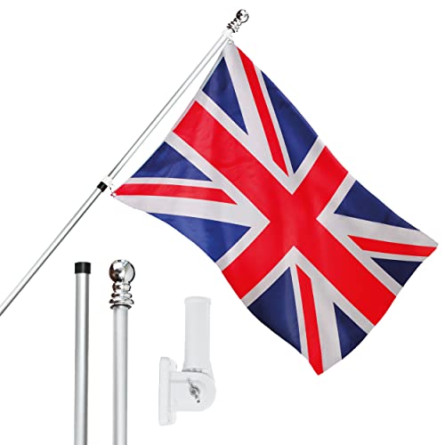I LOVE FANCY DRESS Flagge, Fahnenmast und Wandhalterung, 152 x 91 cm, Union Jack-Flagge mit Ösen, ausziehbarer Stange und Halterung, britischer Sport-Fan, Nationalstolz, Innen- und Außendekoration I LOVE FANCY DRESS Flagge, Fahnenmast und Wandhalterung, 152 x 91 cm, Union Jack-Flagge mit Ösen, ausziehbarer Stange und Halterung, britischer Sport-Fan, Nationalstolz, Innen- und Außendekoration von I LOVE FANCY DRESS