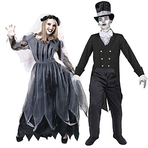 I LOVE FANCY DRESS GEISTER ZOMBIE PAAR KOSTÜM VERKLEIDUNG HALLOWEEN FASCHING UND KARNEVAL = OHNE ZUBEHÖR =FRAUEN-XLARGE + MÄNNER-XXLARGE I LOVE FANCY DRESS GEISTER ZOMBIE PAAR KOSTÜM VERKLEIDUNG HALLOWEEN FASCHING UND KARNEVAL = OHNE ZUBEHÖR =FRAUEN-XLARGE + MÄNNER-XXLARGE von I LOVE FANCY DRESS