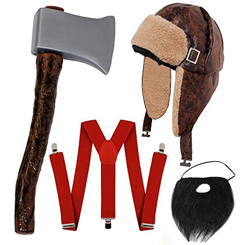 I LOVE FANCY DRESS HOLZFÄLLER-Hillbilly-Lumberjack = KOSTÜM VERKLEIDUNG Halloween Fasching+Karneval Unisex =Verschiedene Sets= HOSENTRÄGER+MÜTZE+AXT+BART I LOVE FANCY DRESS HOLZFÄLLER-Hillbilly-Lumberjack = KOSTÜM VERKLEIDUNG Halloween Fasching+Karneval Unisex =Verschiedene Sets= HOSENTRÄGER+MÜTZE+AXT+BART von I LOVE FANCY DRESS