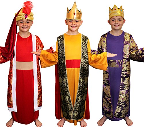 I LOVE FANCY DRESS KRIPPENSPIELE Weihnachts Kinder KOSTÜM VERKLEIDUNG. DIE HEILIGEN 3 KÖNIGE. DAS PERFEKTE KOSTÜM FÜR SCHULAUFÜHRUNGEN AN Weihnachten ODER IN DER VORWEIHNACHTSZEIT. DER LILA -XL von I LOVE FANCY DRESS
