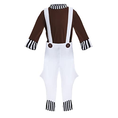 I LOVE FANCY DRESS Kinderfabrikarbeiter-Set, braunes langärmeliges Oberteil und weiße Latzhose, perfekt für jede Veranstaltung I LOVE FANCY DRESS Kinderfabrikarbeiter-Set, braunes langärmeliges Oberteil und weiße Latzhose, perfekt für jede Veranstaltung von I LOVE FANCY DRESS