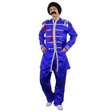I LOVE FANCY DRESS LTD 60iger GENERATION SERGEANT-PEPPER KOSTÜME VERKLEIDUNG VERSCHIEDENEN VARIATIONEN+FARBEN+GRÖSSEN RETRO MUSIK FASCHING HALLOWEEN=BLAUES KOSTÜM-XLAREG von I LOVE FANCY DRESS