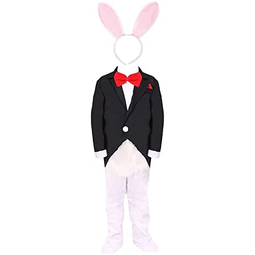 I LOVE FANCY DRESS LTD Childs Deluxe White Rabbit Costume Perfect for School Book Week and World Book Day 5 Piece Costume (X-Large) von I LOVE FANCY DRESS