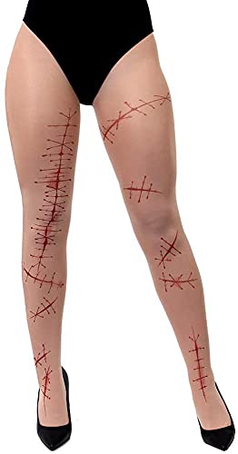I LOVE FANCY DRESS LTD Damen-Strumpfhose mit blutigen Narben, Weiß, 1 Paar I LOVE FANCY DRESS LTD Damen-Strumpfhose mit blutigen Narben, Weiß, 1 Paar von I LOVE FANCY DRESS