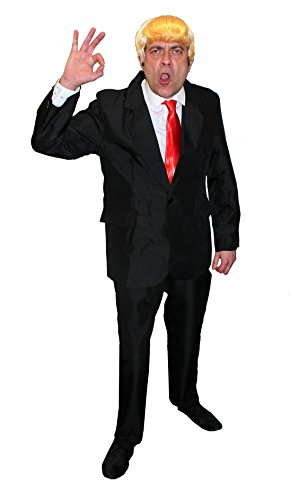 I LOVE FANCY DRESS LTD Donald Trump KOSTÜM VERKLEIDUNGS=BEINHALTET=Blonde PERÜCKE+ROTEN Krawatte+SCHWARZEN Anzug=DIE PERFEKTE AMERIKANISCHE Party Fasching Karneval = Anzug IN Large I LOVE FANCY DRESS LTD Donald Trump KOSTÜM VERKLEIDUNGS=BEINHALTET=Blonde PERÜCKE+ROTEN Krawatte+SCHWARZEN Anzug=DIE PERFEKTE AMERIKANISCHE Party Fasching Karneval = Anzug IN Large von I LOVE FANCY DRESS