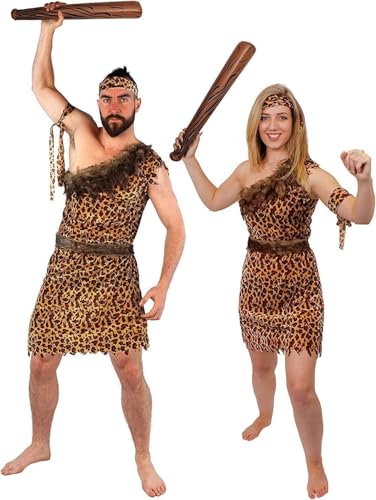 I LOVE FANCY DRESS LTD Paare Caveman & HÖHLENFRAU-KOSTÜM, AUFBLASBAR, Club Leopard Print Kleid, GÜRTEL, HAARREIF, Armband FÜR Herren Damen Unisex & I LOVE FANCY DRESS LTD Paare Caveman & HÖHLENFRAU-KOSTÜM, AUFBLASBAR, Club Leopard Print Kleid, GÜRTEL, HAARREIF, Armband FÜR Herren Damen Unisex & von I LOVE FANCY DRESS
