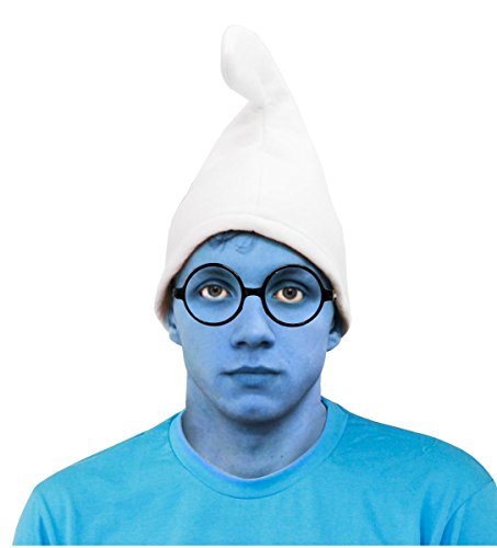 I LOVE FANCY DRESS MAGISCHE Zwerge KOSTÜM VERKLEIDUNG=SCHLUMPF VERKLEIDUNG Set Verschiedene Zwerge=SCHLAUER ZWERG-Weisse ZWERGEN MÜTZE+BLAUEM Make UP +Brille I LOVE FANCY DRESS MAGISCHE Zwerge KOSTÜM VERKLEIDUNG=SCHLUMPF VERKLEIDUNG Set Verschiedene Zwerge=SCHLAUER ZWERG-Weisse ZWERGEN MÜTZE+BLAUEM Make UP +Brille von I LOVE FANCY DRESS