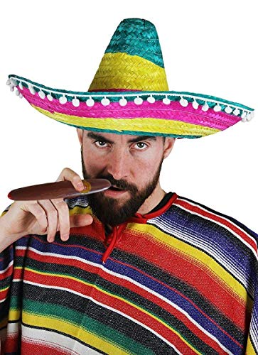 I LOVE FANCY DRESS Mexikaner KOSTÜM VERKLEIDUNG = 1 Poncho + 1 Sombrero IN DER Farbe IHRER Wahl +Plastik ZIGARRE=Fasching Karneval Party Halloween=Unisex =BUNTER Sombrero I LOVE FANCY DRESS Mexikaner KOSTÜM VERKLEIDUNG = 1 Poncho + 1 Sombrero IN DER Farbe IHRER Wahl +Plastik ZIGARRE=Fasching Karneval Party Halloween=Unisex =BUNTER Sombrero von I LOVE FANCY DRESS