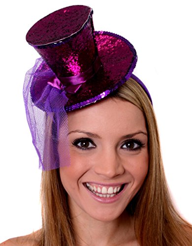 I LOVE FANCY DRESS Mini Glitter Zylinder Hut =MIT Netz AN EINEM HAARREIF= ERHALTBAR IN 8 SUPER GLITZERNDEN Farben = ZUBEHÖR Fasching Karneval Party = LILA I LOVE FANCY DRESS Mini Glitter Zylinder Hut =MIT Netz AN EINEM HAARREIF= ERHALTBAR IN 8 SUPER GLITZERNDEN Farben = ZUBEHÖR Fasching Karneval Party = LILA von I LOVE FANCY DRESS