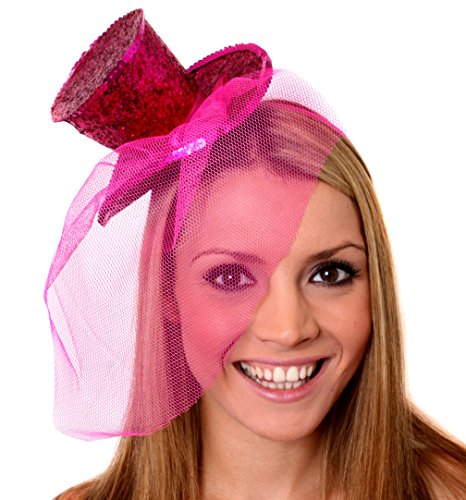 I LOVE FANCY DRESS Mini Glitter Zylinder Hut =MIT Netz AN EINEM HAARREIF= ERHALTBAR IN 8 SUPER GLITZERNDEN Farben = ZUBEHÖR Fasching Karneval Party = ROSA I LOVE FANCY DRESS Mini Glitter Zylinder Hut =MIT Netz AN EINEM HAARREIF= ERHALTBAR IN 8 SUPER GLITZERNDEN Farben = ZUBEHÖR Fasching Karneval Party = ROSA von I LOVE FANCY DRESS