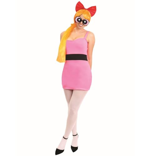 I LOVE FANCY DRESS OFFIZIELL Lizenziertes Powerpuff Girls Blossom KOSTÜM. IKONISCHEN 90ER Jahre Cartoon Charakter KOSTÜM ROSA Kleid, WEIẞE Strumpfhose, ROSA Blossom Brille UND PERÜCKE. GRÖẞE: X-KLEIN I LOVE FANCY DRESS OFFIZIELL Lizenziertes Powerpuff Girls Blossom KOSTÜM. IKONISCHEN 90ER Jahre Cartoon Charakter KOSTÜM ROSA Kleid, WEIẞE Strumpfhose, ROSA Blossom Brille UND PERÜCKE. GRÖẞE: X-KLEIN von I LOVE FANCY DRESS