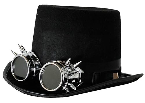 I LOVE FANCY DRESS Steampunk VIKTORIANISCH Schwarze Zylinder AUS Filz MIT SCHWARZER Brille - PERFEKTES Steampunk KOSTÜM ZUBEHÖR I LOVE FANCY DRESS Steampunk VIKTORIANISCH Schwarze Zylinder AUS Filz MIT SCHWARZER Brille - PERFEKTES Steampunk KOSTÜM ZUBEHÖR von I LOVE FANCY DRESS