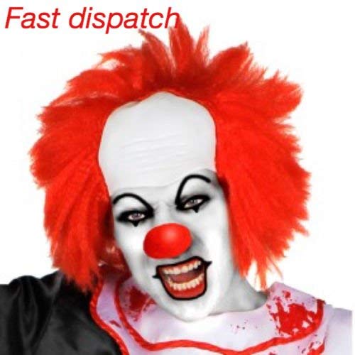 ILOVEFANCYDRESS I Love Fancy Dress ilfd198 Clown Gummi Kopf mit befestigt rot Haar (eine Größe) von I LOVE FANCY DRESS