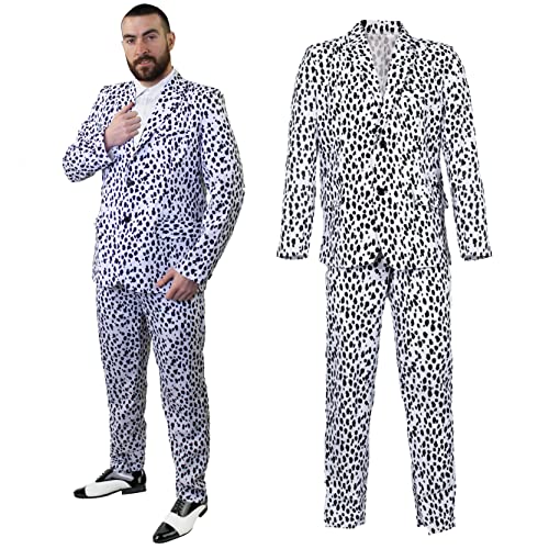 ILOVEFANCYDRESS I Love Fancy Dress ilfd4579 X XL Dalmatiner Print Anzug Kostüm – Perfekt als Halloween-Kostüm – Größe: XXL XXL von I LOVE FANCY DRESS