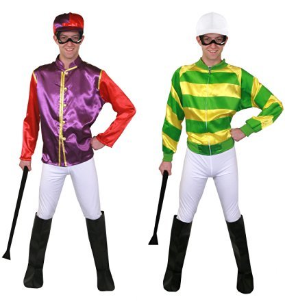 JOCKEY VERKLEIDUNG KOSTÜM = 5 TEILIG IN GRÜN/GELB ODER IN LILA/ROT=TUNIER REITER =FASCHING KARNEVAL= TOLL FÜR JEDE ART DER WETTRENNEN = DETAILIERTE BESCHREIBUNG SIEHE DETAILS = GRÜN/GELB-MEDIUM JOCKEY VERKLEIDUNG KOSTÜM = 5 TEILIG IN GRÜN/GELB ODER IN LILA/ROT=TUNIER REITER =FASCHING KARNEVAL= TOLL FÜR JEDE ART DER WETTRENNEN = DETAILIERTE BESCHREIBUNG SIEHE DETAILS = GRÜN/GELB-MEDIUM von I LOVE FANCY DRESS
